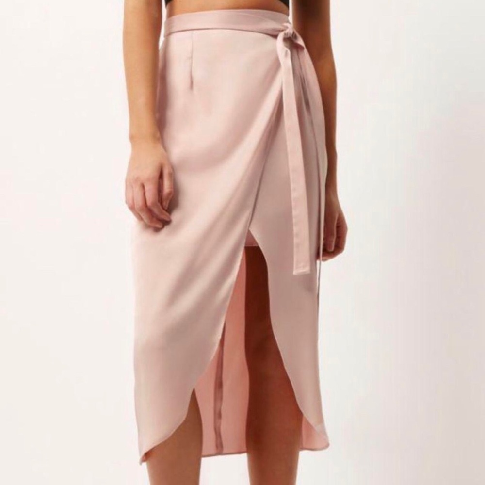 Ever New Blush Midi Wrap Skirt